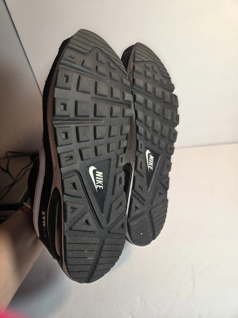 Nike Black and White Air Max Trainers